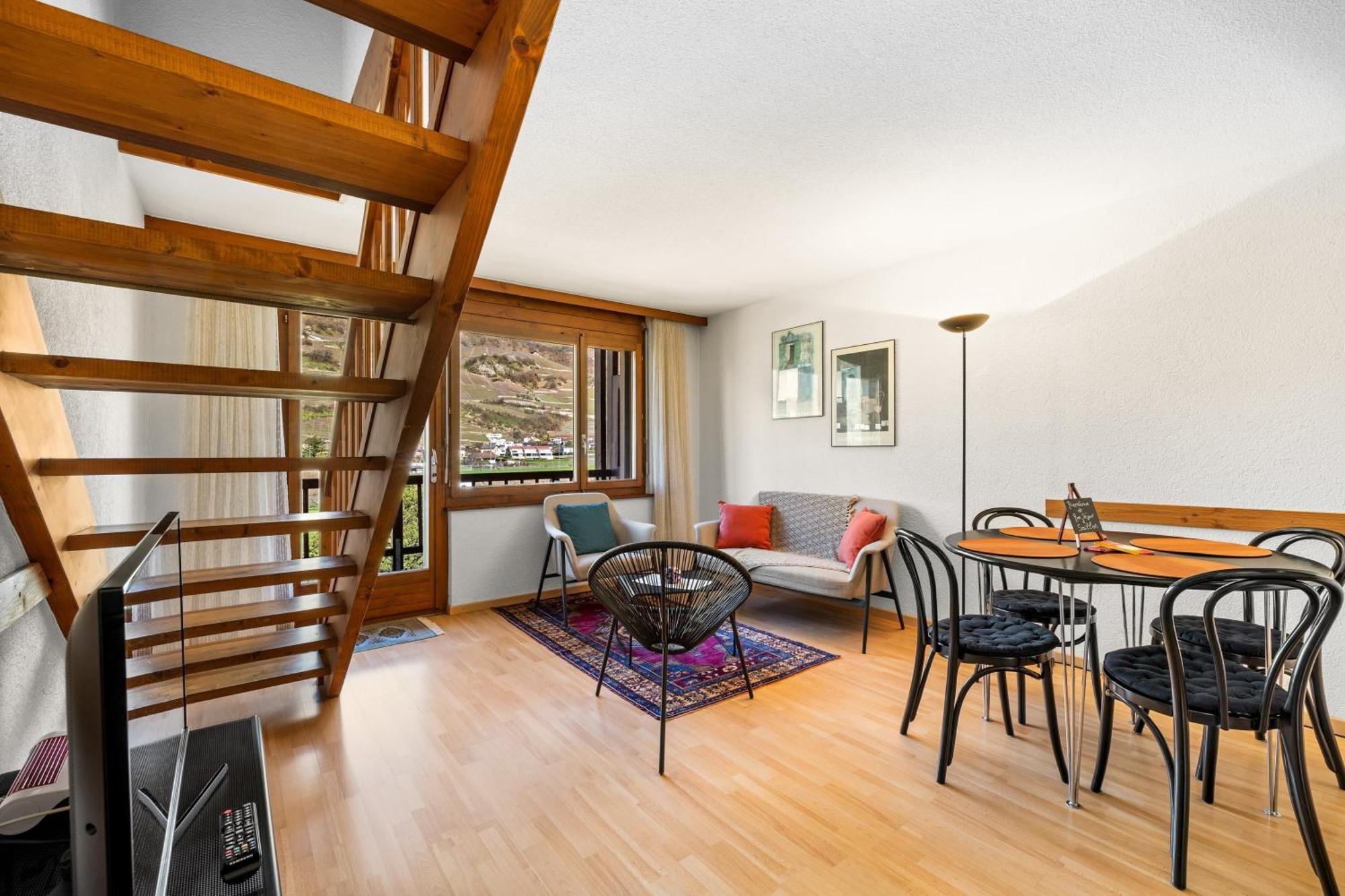 Duplex Cosy Aux Bains De Saillon Apartamento Exterior foto