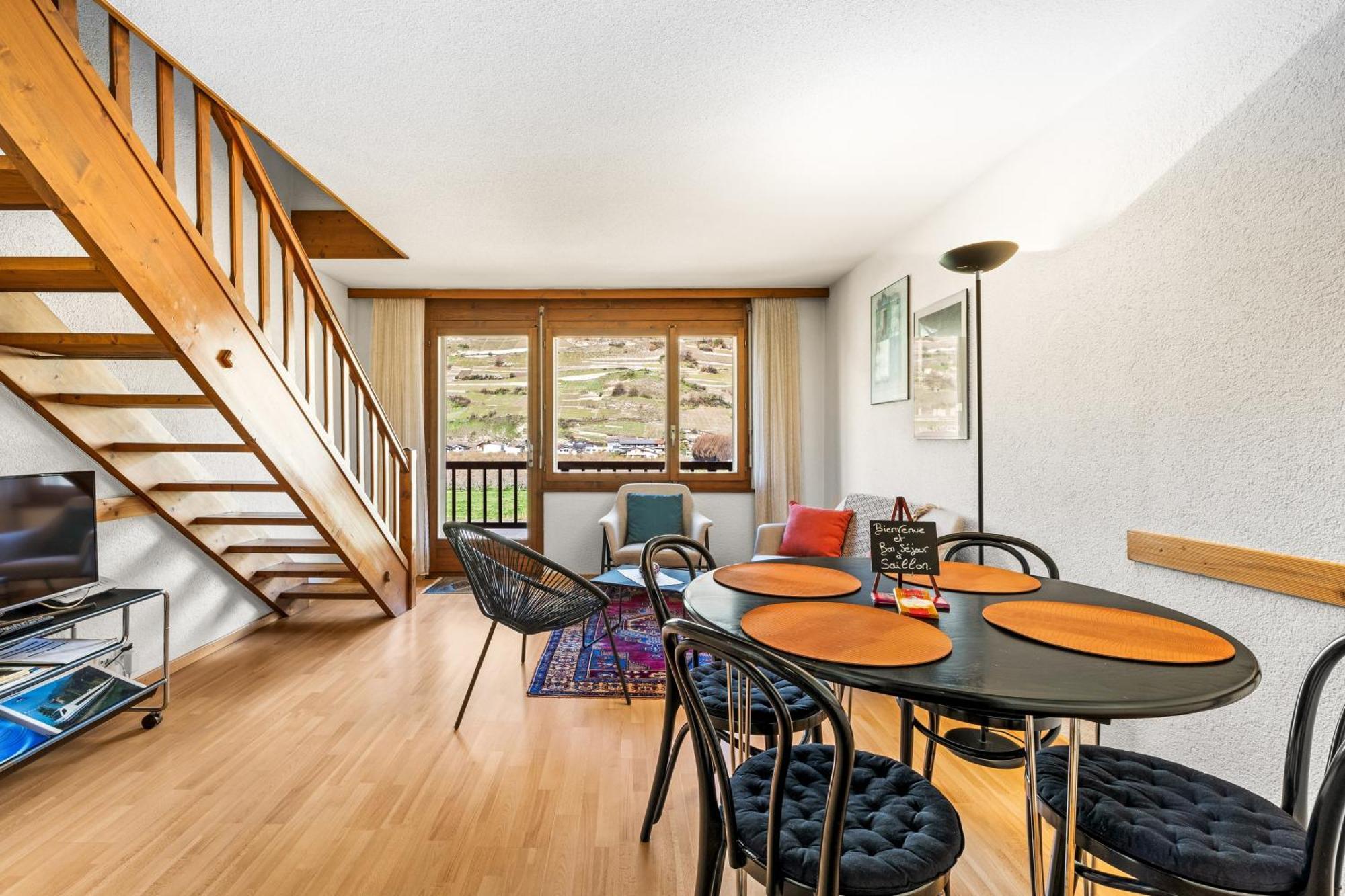 Duplex Cosy Aux Bains De Saillon Apartamento Exterior foto
